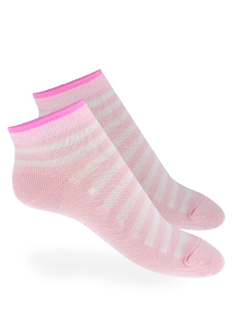 Soquetes rayados Power Stripes multicolor con borde en contraste - Marcela Koury