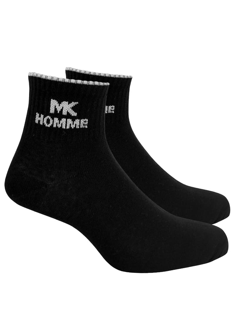 Medias caña corta hombre algodón con borde contrastante MK Homme - Marcela Koury