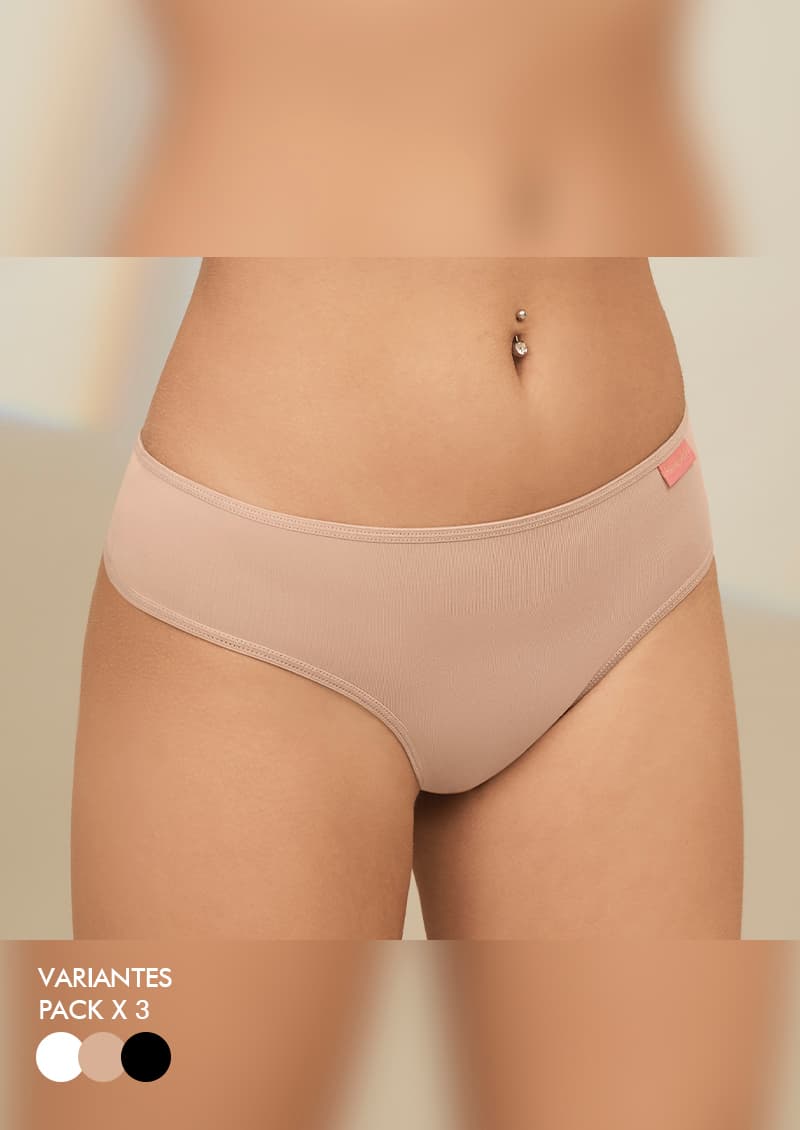 Culotte less microfibra Pack x3 Everyday