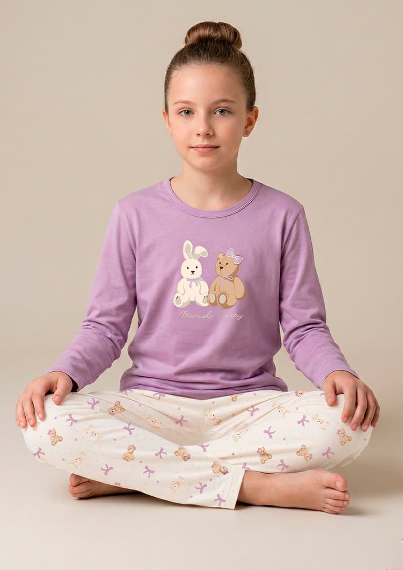 Pijama infantil manga larga Bianca - Foto 4 de 4