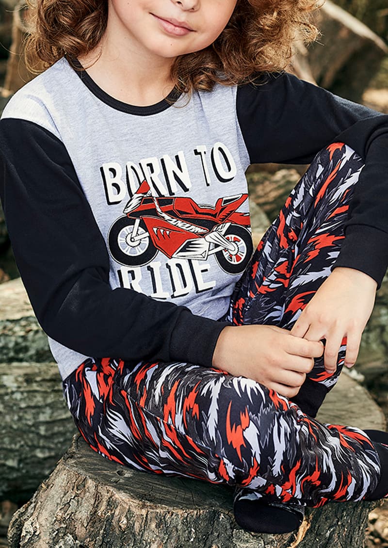 Pijama infantil Motokid - Foto 2 de 3